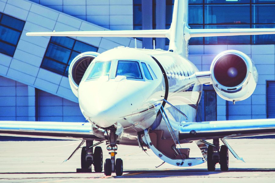 Business private jet.